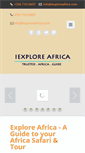 Mobile Screenshot of iexploreafrica.com